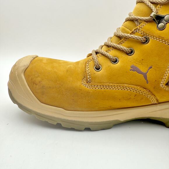 PUMA Mens Conquest SR Scuff Cap Composite Toe Work Boots US 13 Wheat Leather GUC - Picture 13 of 13
